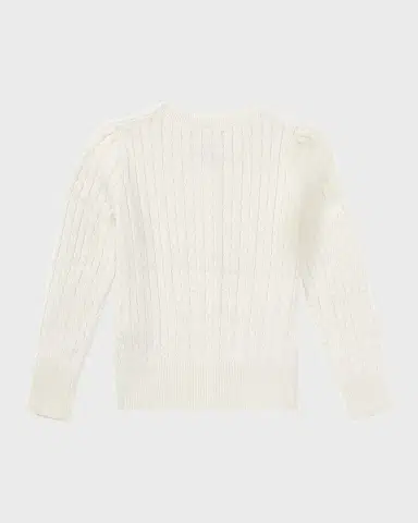 Polo Ralph Lauren Girl's Cable-Knit Ribbed Cardigan, Size -6X | Thumbnail 2