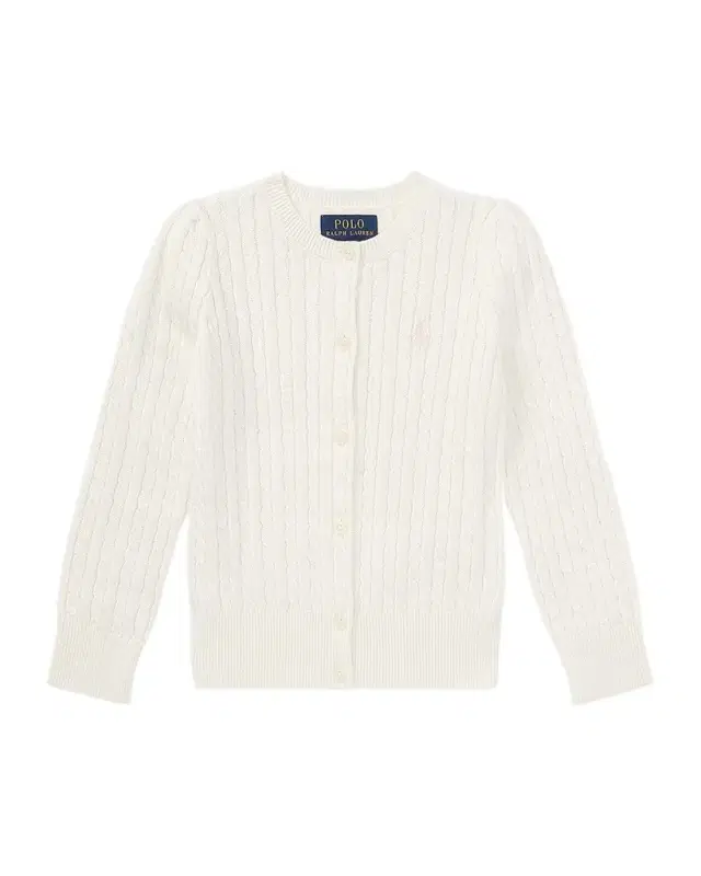 Polo Ralph Lauren Girl 's Cable-Knit Ribbed Cardigan