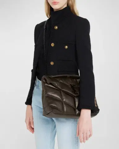Saint Laurent Lou Puffer Medium YSL Shoulder Bag in Quilted Leather | Thumbnail 2 Saint Laurent Lou Puffer Medium YSL Shoulder Bag in Quilted Leather | Thumbnail 2
