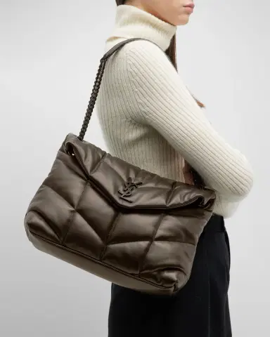 Saint Laurent Lou Puffer Medium YSL Shoulder Bag in Quilted Leather | Thumbnail 4 Saint Laurent Lou Puffer Medium YSL Shoulder Bag in Quilted Leather | Thumbnail 4