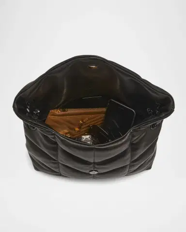 Saint Laurent Lou Puffer Medium YSL Shoulder Bag in Quilted Leather | Thumbnail 7 Saint Laurent Lou Puffer Medium YSL Shoulder Bag in Quilted Leather | Thumbnail 7