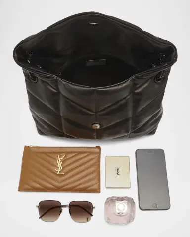 Saint Laurent Lou Puffer Medium YSL Shoulder Bag in Quilted Leather | Thumbnail 8 Saint Laurent Lou Puffer Medium YSL Shoulder Bag in Quilted Leather | Thumbnail 8
