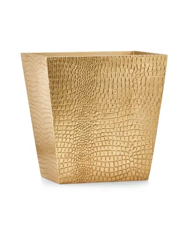 Labrazel Crocodile Gold Wastebasket | Thumbnail 2 Labrazel Crocodile Gold Wastebasket | Thumbnail 2