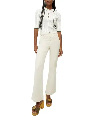 Veronica Beard Carson High-Rise Ankle Flare Jeans | Thumbnail 1