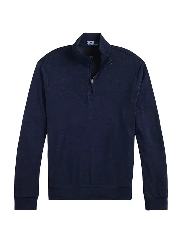 Polo Ralph Lauren Men's Luxury Textured Quarter-Zip Sweatshirt - Spring Navy Heather Blackboot