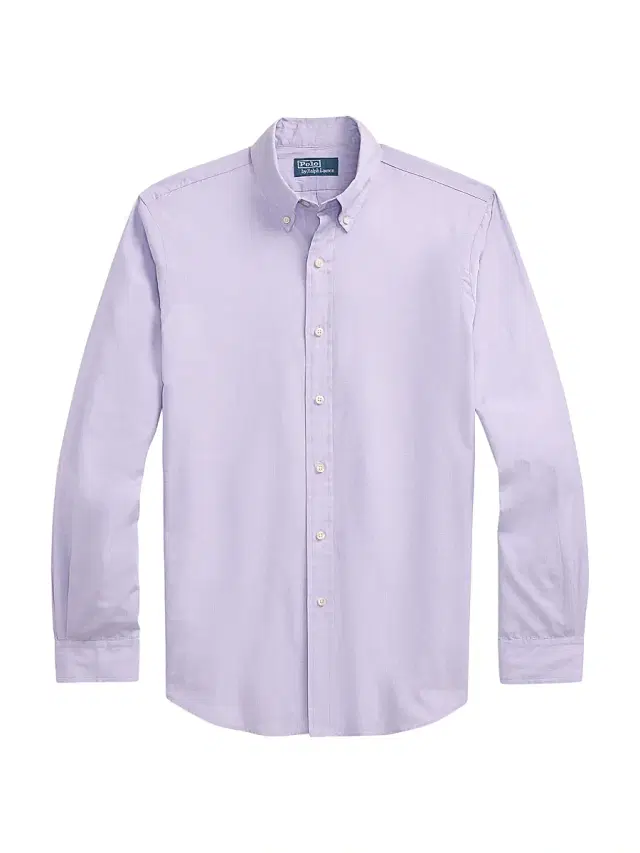 Polo Ralph Lauren Men's Classic-Fit End-On-End Shirt - Lavender White - Size XXL