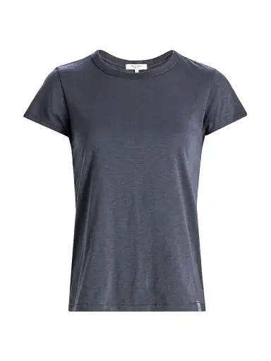 rag & bone Women's The Slub Cotton T-Shirt - Storm Blue - Size Large | Thumbnail 1 rag & bone Women's The Slub Cotton T-Shirt - Storm Blue - Size Large | Thumbnail 1