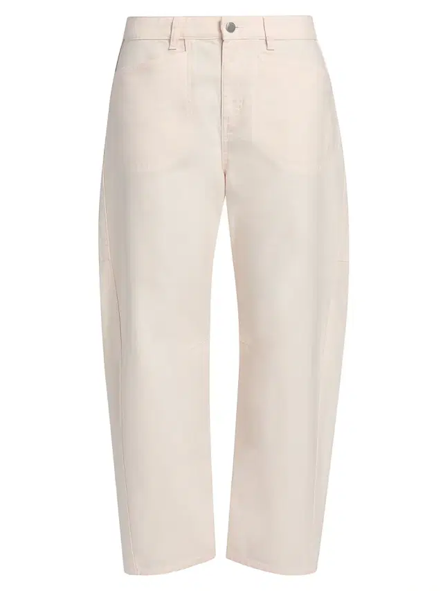 rag & bone Women's Stevie Utility Tapered Cotton Pants - Light Pink