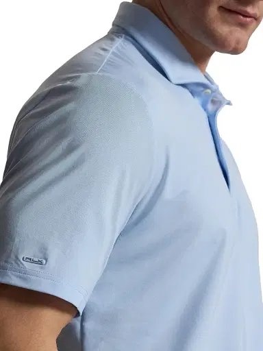 RLX Ralph Lauren Men's Lightweight Airflow Jersey Short-Sleeve Polo Shirt - Office Blue - Size XXL | Thumbnail 6 RLX Ralph Lauren Men's Lightweight Airflow Jersey Short-Sleeve Polo Shirt - Office Blue - Size XXL | Thumbnail 6