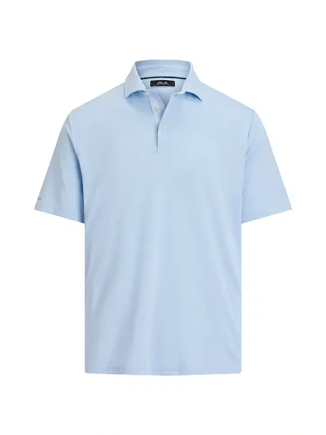 RLX Ralph Lauren Men's Lightweight Airflow Jersey Short-Sleeve Polo Shirt - Office Blue