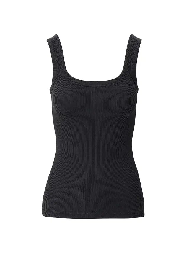rag & bone Women's The Essential Rib-Knit Tank - Black