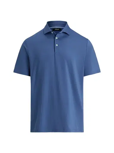 RLX Ralph Lauren Men's Lightweight Airflow Jersey Short-Sleeve Polo Shirt - Old Royal - Size Small | Thumbnail 1