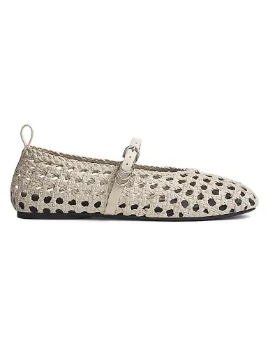rag & bone Women's Spire Mary Jane Ballet Flats - Antique White - Size 10 | Thumbnail 1