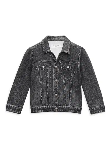 rag & bone Baby's, Little Kid's & Kid's Miramar Cotton Jacket - Black | Thumbnail 1
