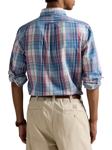 Polo Ralph Lauren Men's Classic-Fit Plaid Twill Shirt | Thumbnail 4
