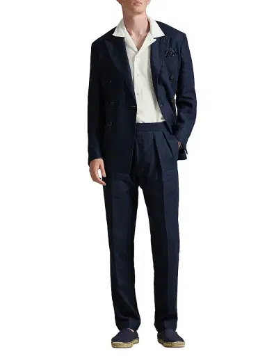 Polo Ralph Lauren Men's Slubby Linen Button-Front Shirt - Deckwash White - Size XXL | Thumbnail 2
