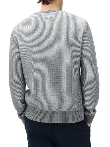 rag & bone Men's Simon Marled-Knit Crewneck Sweater - Grey Multi | Thumbnail 5