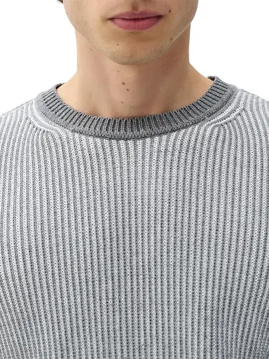 rag & bone Men's Simon Marled-Knit Crewneck Sweater - Grey Multi | Thumbnail 6