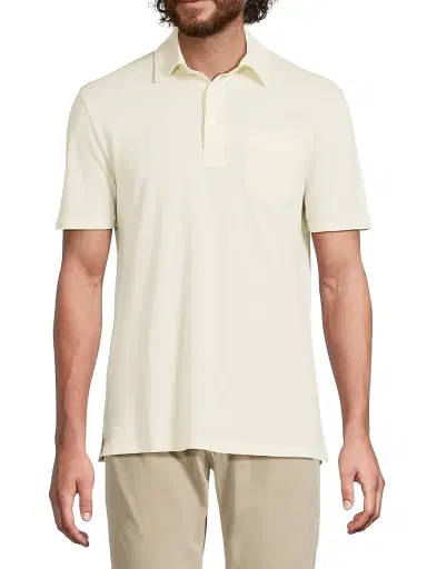 Ralph Lauren Purple Label Men's Cotton-Cashmere Piqué Polo Shirt | Thumbnail 3 Ralph Lauren Purple Label Men's Cotton-Cashmere Piqué Polo Shirt | Thumbnail 3