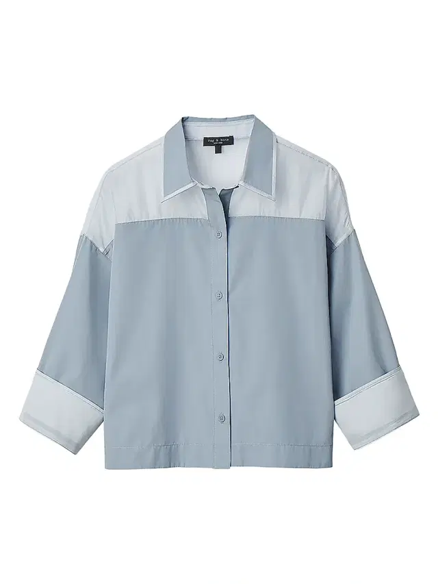 rag & bone Women's Elly Cotton Button-Front Shirt - Grey