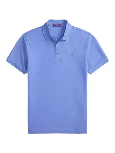 Ralph Lauren Purple Label Men's Custom Slim-Fit Piqué Polo Shirt - Periwinkle | Thumbnail 1