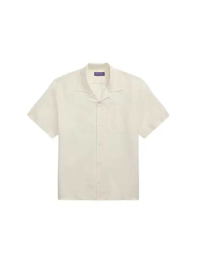 Men's Silk-Linen Camp Shirt - Classic Cream
