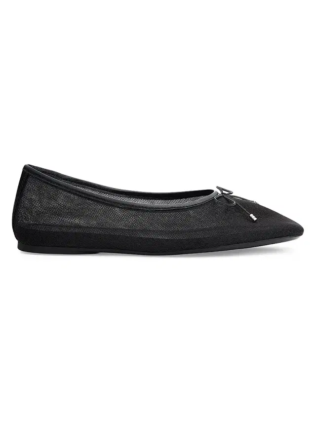 Women's Poppi Mesh Ballet Flats - Black Mesh