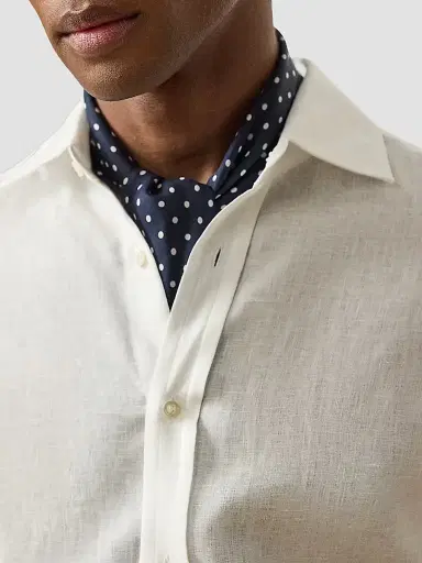 Ralph Lauren Purple Label Men's Linen Shirt - Optic White - Size XXL | Thumbnail 5 Ralph Lauren Purple Label Men's Linen Shirt - Optic White - Size XXL | Thumbnail 5