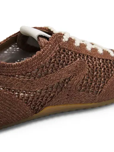 rag & bone Women's Retro Runner Ultra Slim Sneakers - Java Raffia - Size 11 | Thumbnail 5