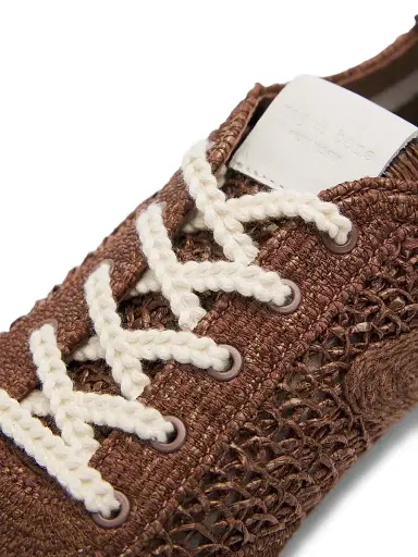 rag & bone Women's Retro Runner Ultra Slim Sneakers - Java Raffia - Size 11 | Thumbnail 6