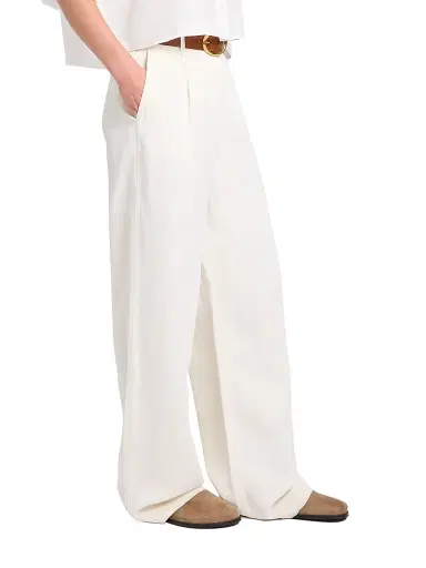 TWP Women's Hudson St. Linen-Blend Pants - Bone - Size 12 | Thumbnail 4 TWP Women's Hudson St. Linen-Blend Pants - Bone - Size 12 | Thumbnail 4