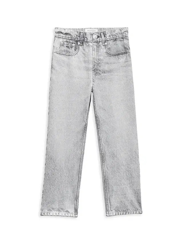 rag & bone Kid's Mini Miramar Straight-Leg Pants - Grey 12 Months