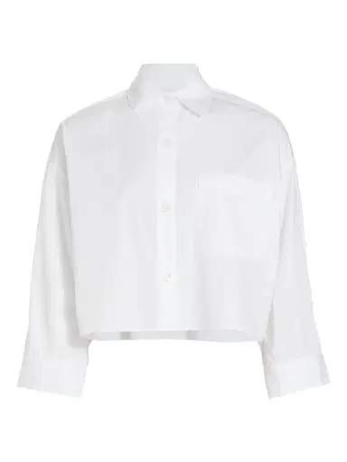 TWP Women's Next Ex Poplin Cropped Shirt - White - Size XS | Thumbnail 1 TWP Women's Next Ex Poplin Cropped Shirt - White - Size XS | Thumbnail 1