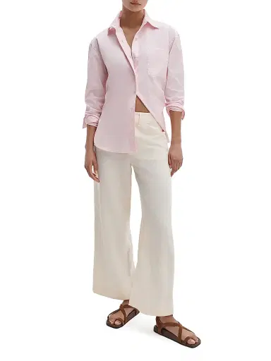 rag & bone Women's Allison Linen-Blend Pants - | Thumbnail 2