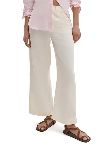 rag & bone Women's Allison Linen-Blend Pants - | Thumbnail 3