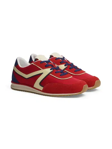 rag & bone Women's Retro Low-Top Leather Trainer Sneakers - Red - Size 11 | Thumbnail 2