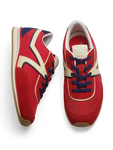 rag & bone Women's Retro Low-Top Leather Trainer Sneakers - Red - Size 11 | Thumbnail 5