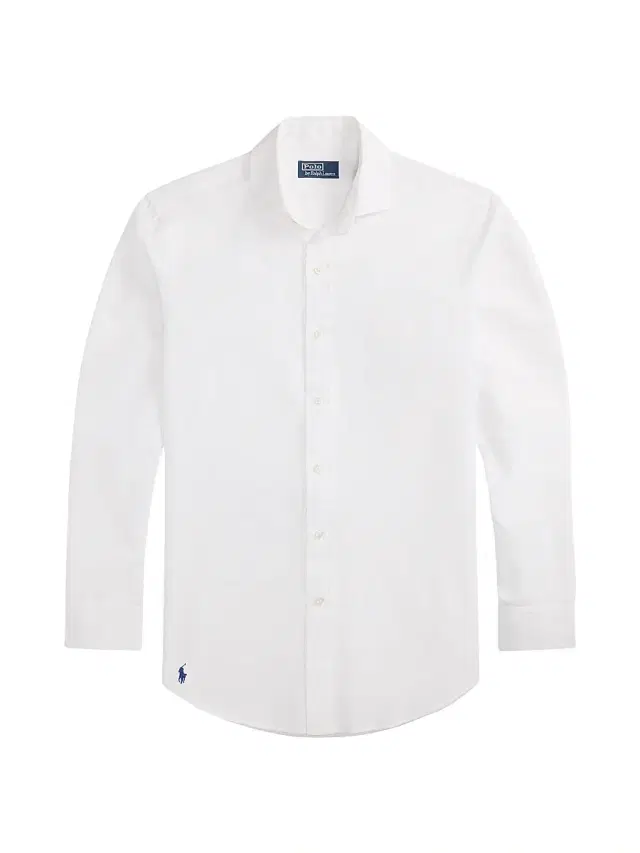 Polo Ralph Lauren Men's Logo Cotton Long-Sleeve Shirt - White