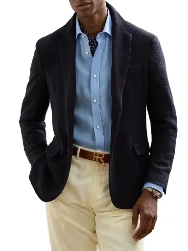 Ralph Lauren Purple Label Men's Linen Shirt - Light Blue - Size XL | Thumbnail 6