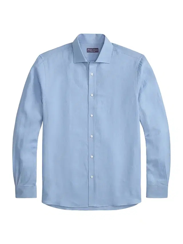 Men's Linen Shirt - Light Blue