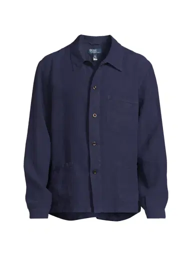 Polo Ralph Lauren Men's Linen Utility Jacket | Thumbnail 1 Polo Ralph Lauren Men's Linen Utility Jacket | Thumbnail 1