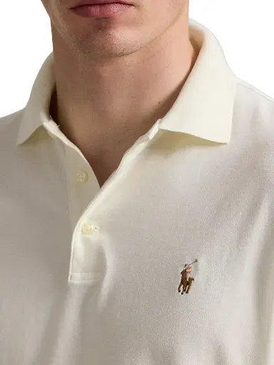 Polo Ralph Lauren Men's Classic Fit Cotton Polo Shirt - Pale Cream - Size XXL | Thumbnail 6 Polo Ralph Lauren Men's Classic Fit Cotton Polo Shirt - Pale Cream - Size XXL | Thumbnail 6