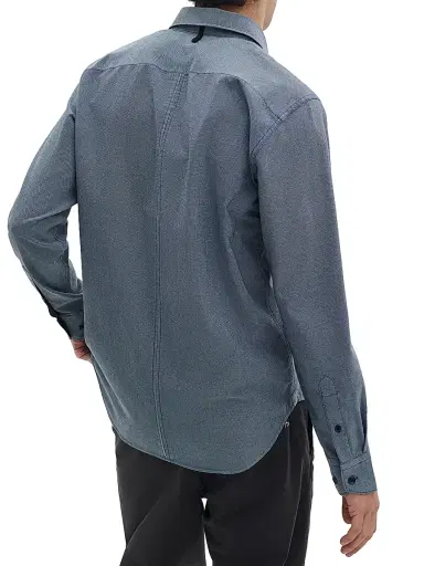 rag & bone Men's Tomlin Stretch Dobby Shirt - Salute | Thumbnail 4