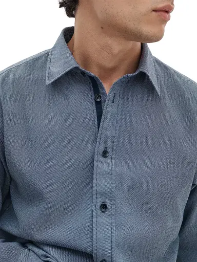 rag & bone Men's Tomlin Stretch Dobby Shirt - Salute | Thumbnail 5