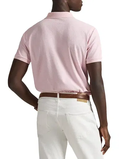 Polo Ralph Lauren Men's Honeycomb Cotton Polo Shirt - Bath Pink - Size XXL | Thumbnail 4 Polo Ralph Lauren Men's Honeycomb Cotton Polo Shirt - Bath Pink - Size XXL | Thumbnail 4