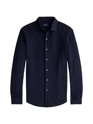 Polo Ralph Lauren Men's Textured Honeycomb Cotton Shirt | Thumbnail 1
