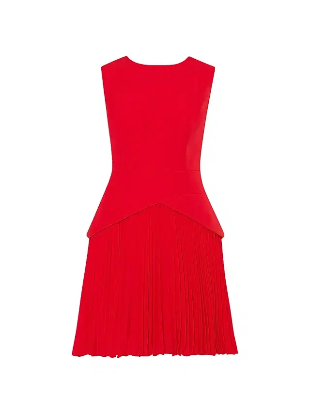 Milly Women's Haddy Pleated Minidress - True Red