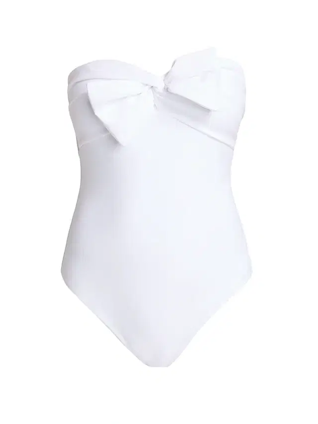 Milly Women's Bow-Detail One-Piece Swimsuit - White