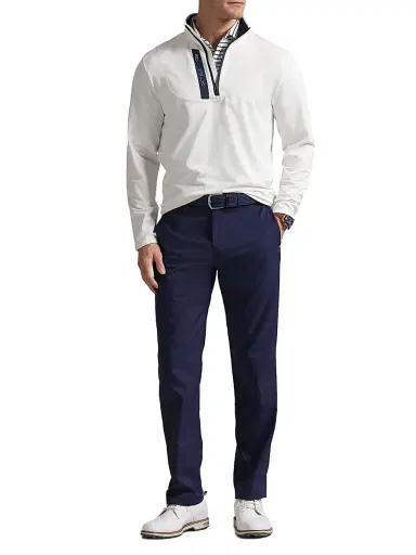 RLX Ralph Lauren Men's Luxury Jersey Quarter-Zip Sweatshirt - Ceramic White - Size XXL | Thumbnail 2 RLX Ralph Lauren Men's Luxury Jersey Quarter-Zip Sweatshirt - Ceramic White - Size XXL | Thumbnail 2