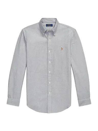 Polo Ralph Lauren Men's Custom-Fit Gingham Cotton Oxford Shirt - Navy - Size XXL | Thumbnail 1